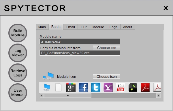 Spytector Keylogger Screenshot